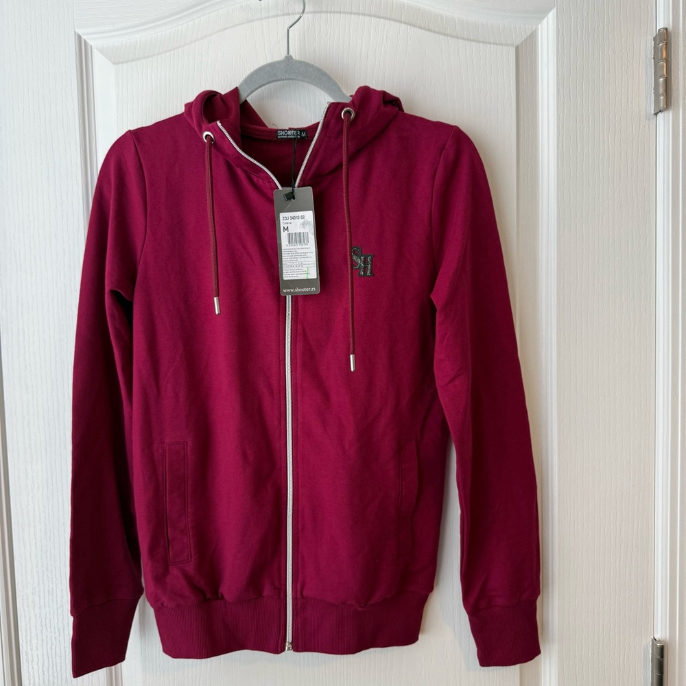 NEW Women's Shooter Hoodie Size M Red Full Zip